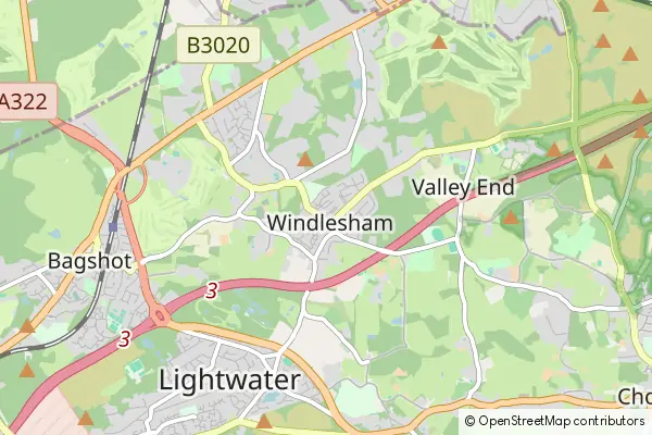 Mapa Windlesham