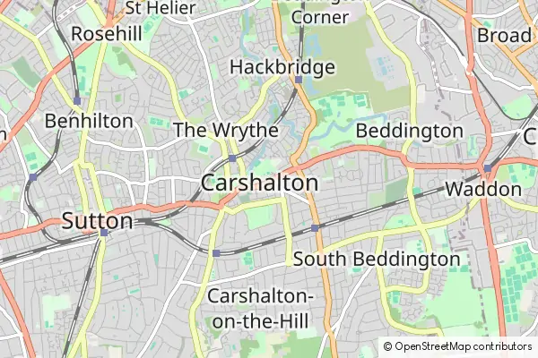 Mapa Carshalton