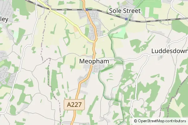 Mapa Meopham