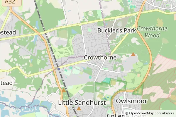 Mapa Crowthorne