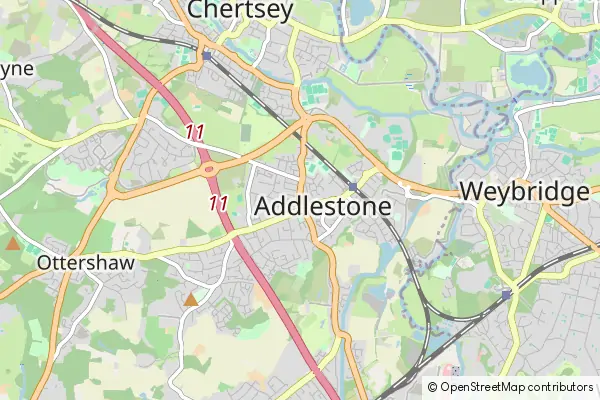 Mapa Addlestone