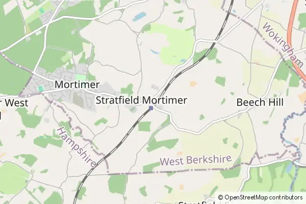 Mapa Stratfield Mortimer