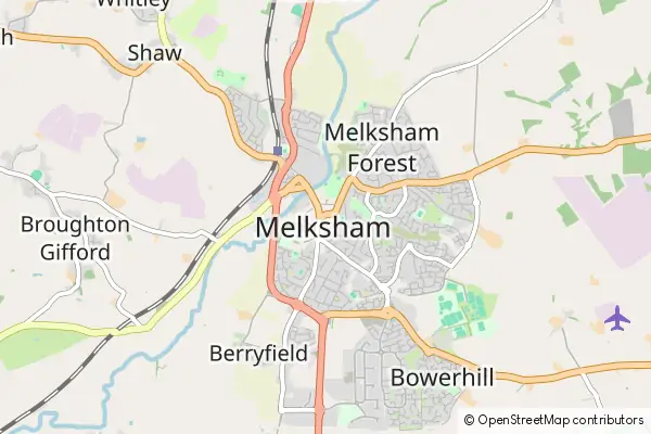 Mapa Melksham