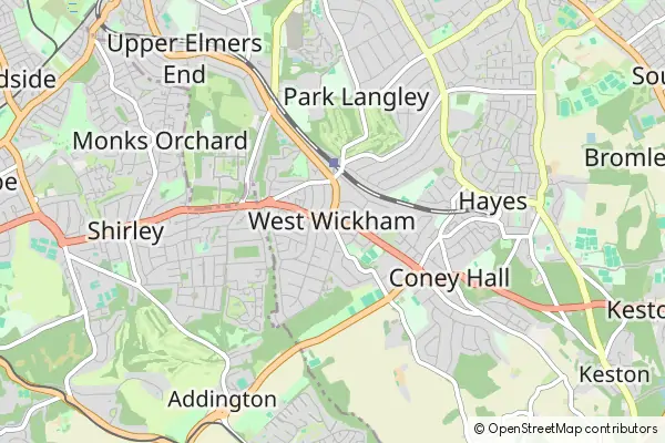 Mapa West Wickham