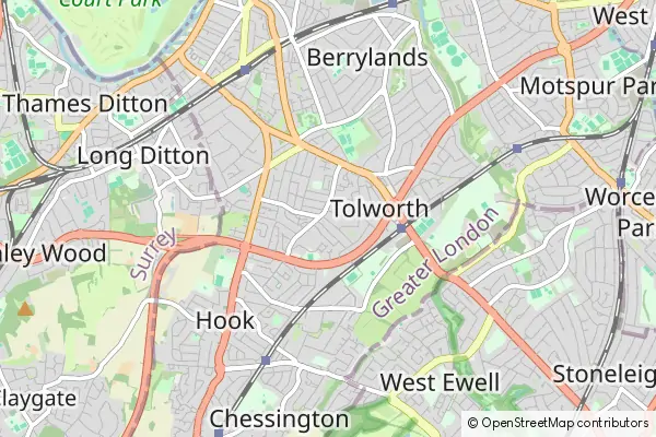 Mapa Tolworth