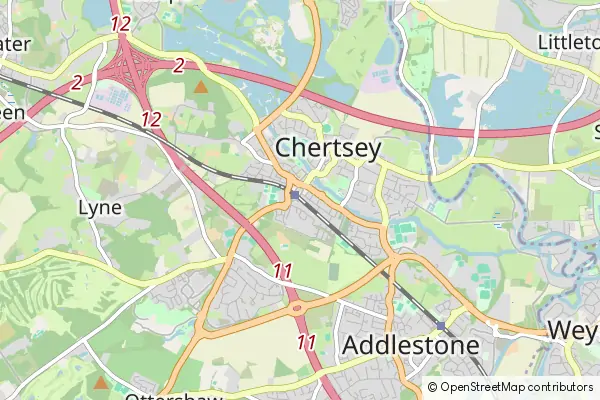 Mapa Chertsey