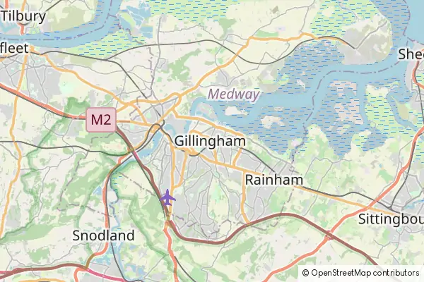 Mapa Gillingham