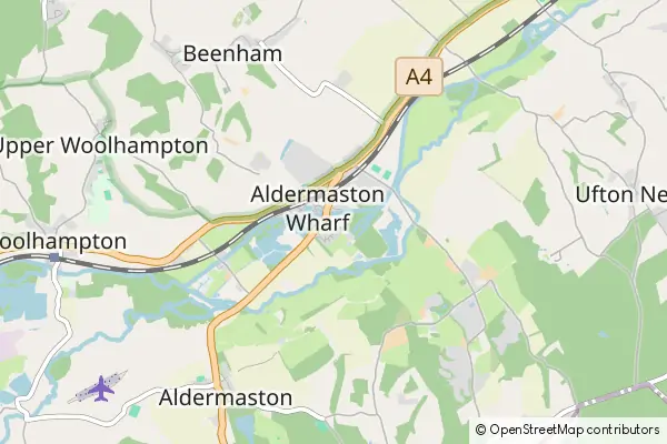 Mapa Aldermaston Wharf