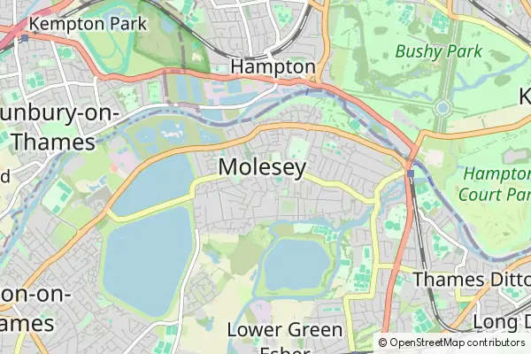 Mapa Molesey