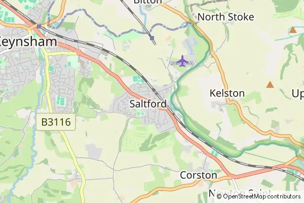 Mapa Saltford