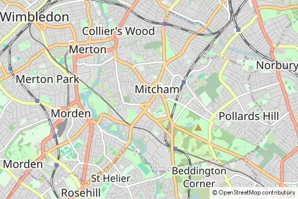 Mapa Mitcham