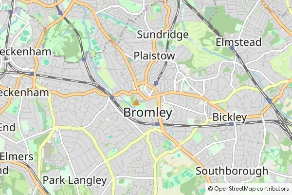 Mapa Bromley