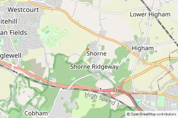 Mapa Shorne