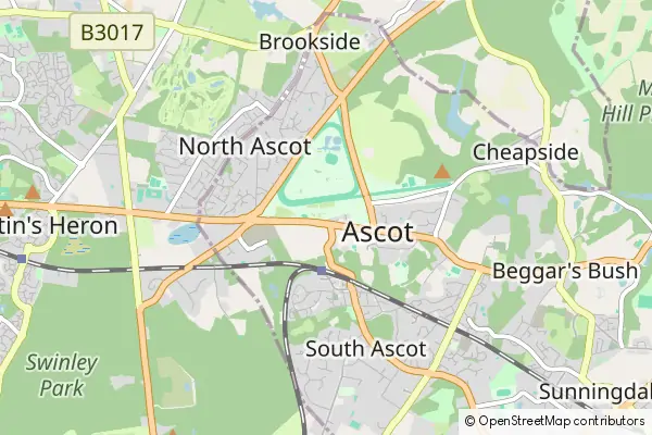 Mapa Ascot