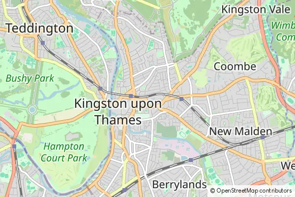 Mapa Kingston upon Thames