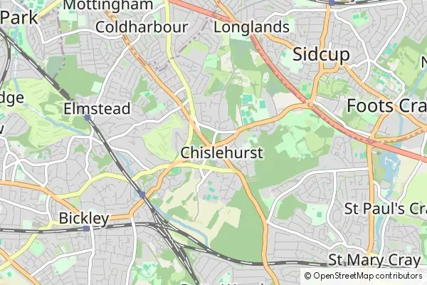 Mapa Chislehurst