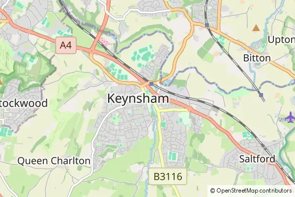 Mapa Keynsham