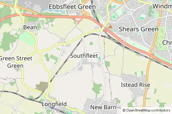 Mapa Southfleet