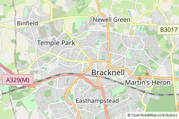 Mapa Bracknell