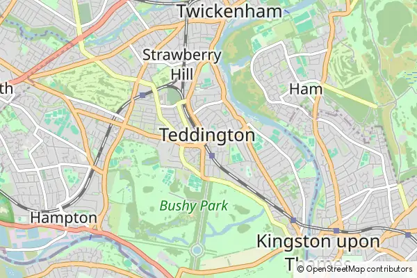 Mapa Teddington