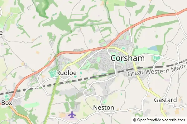 Mapa Corsham