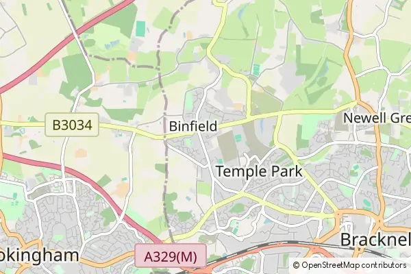 Mapa Binfield