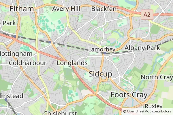 Mapa Sidcup