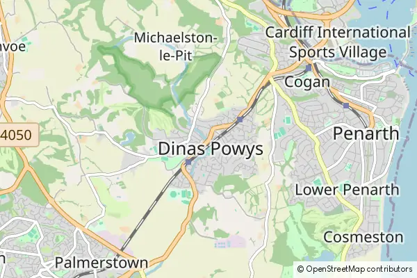 Mapa Dinas Powys