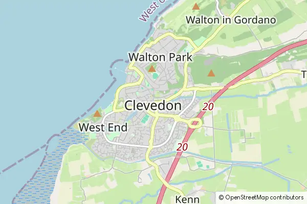 Mapa Clevedon