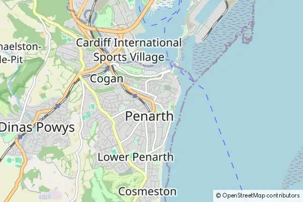 Mapa Penarth