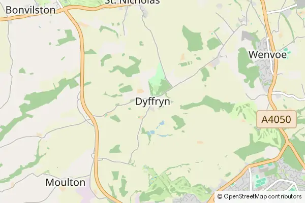 Mapa Dyffryn