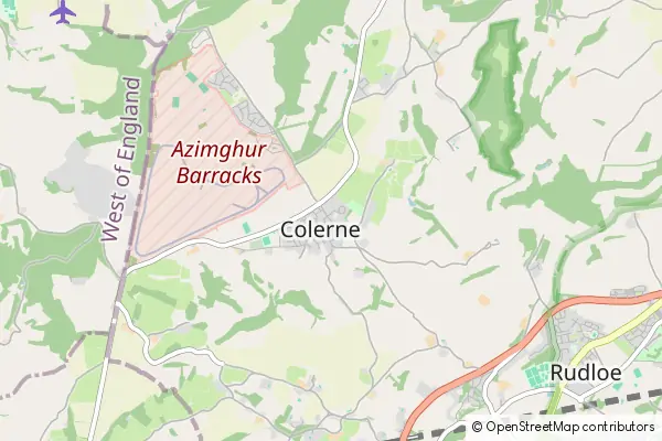 Mapa Colerne