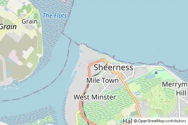 Mapa Sheerness