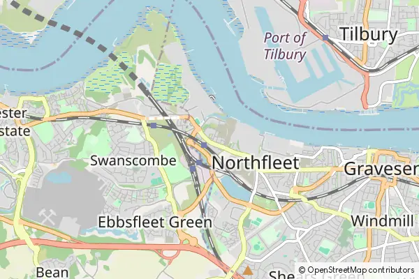 Mapa Northfleet