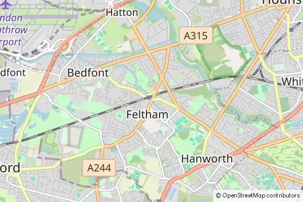 Mapa Feltham