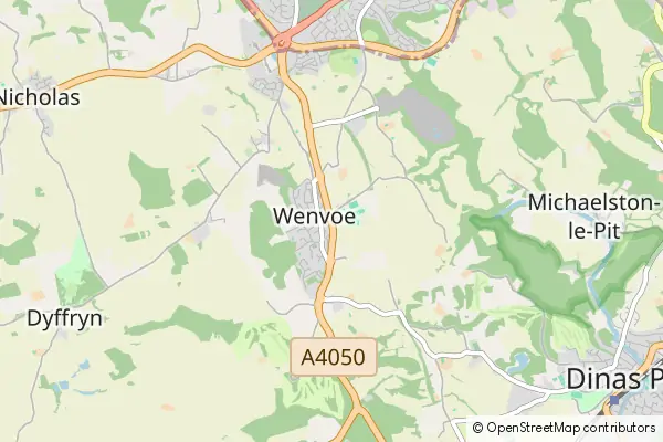 Mapa Wenvoe