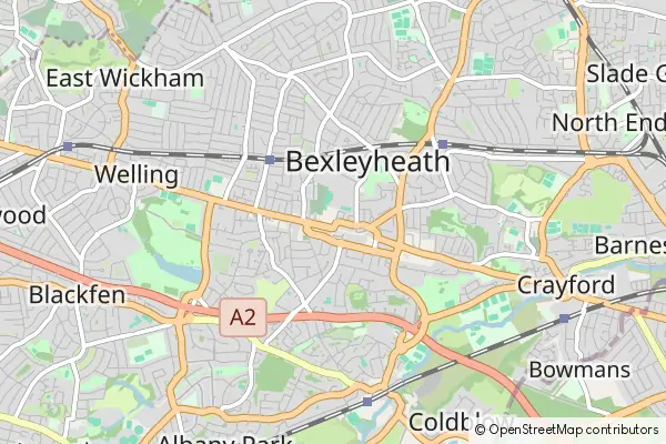 Mapa Bexleyheath