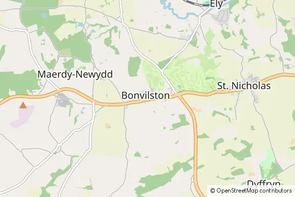 Mapa Bonvilston