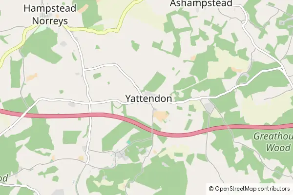 Mapa Yattendon