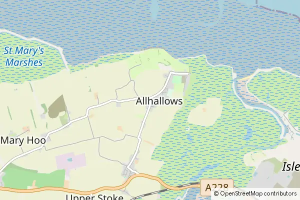 Mapa Allhallows