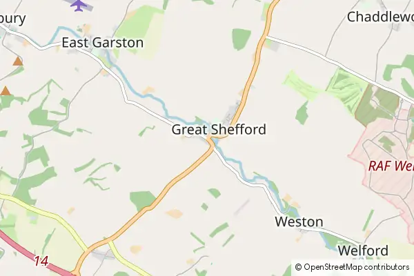 Mapa Great Shefford