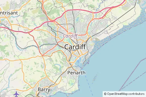 Mapa Cardiff