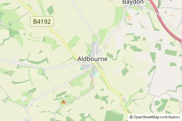 Mapa Aldbourne