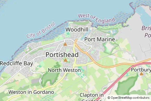 Mapa Portishead