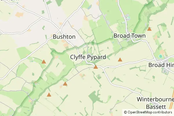 Mapa Clyffe Pypard