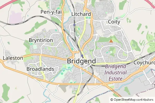 Mapa Bridgend