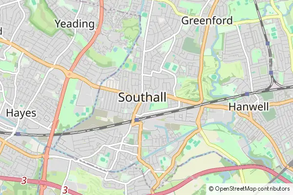 Mapa Southall