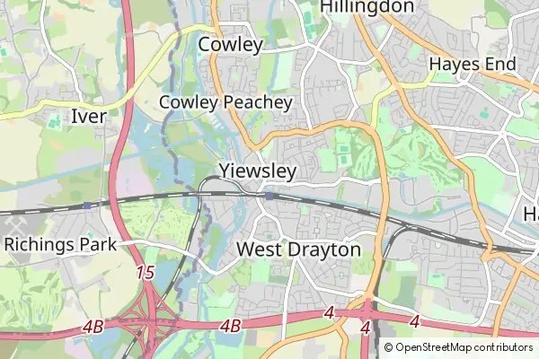 Mapa Yiewsley