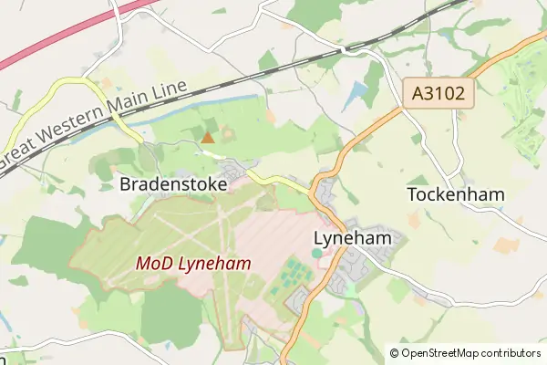 Mapa Lyneham