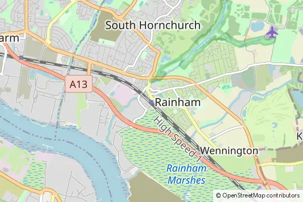 Mapa Rainham